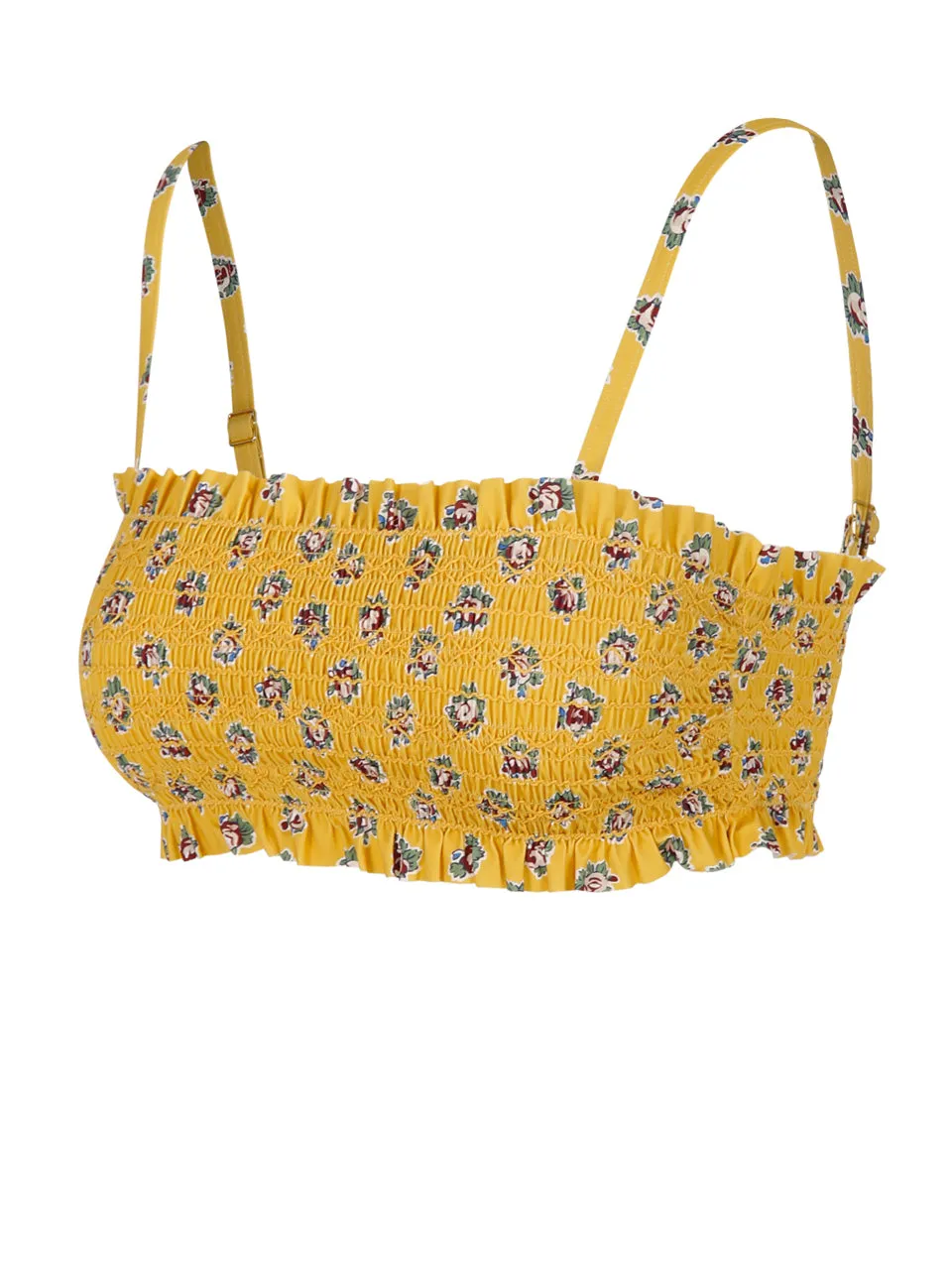 Tory Burch Floral Print Bikini Top
