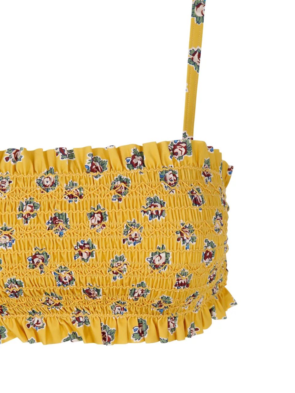 Tory Burch Floral Print Bikini Top