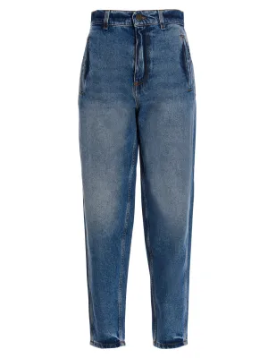TWINSET Logo Patch Cropped Jeans