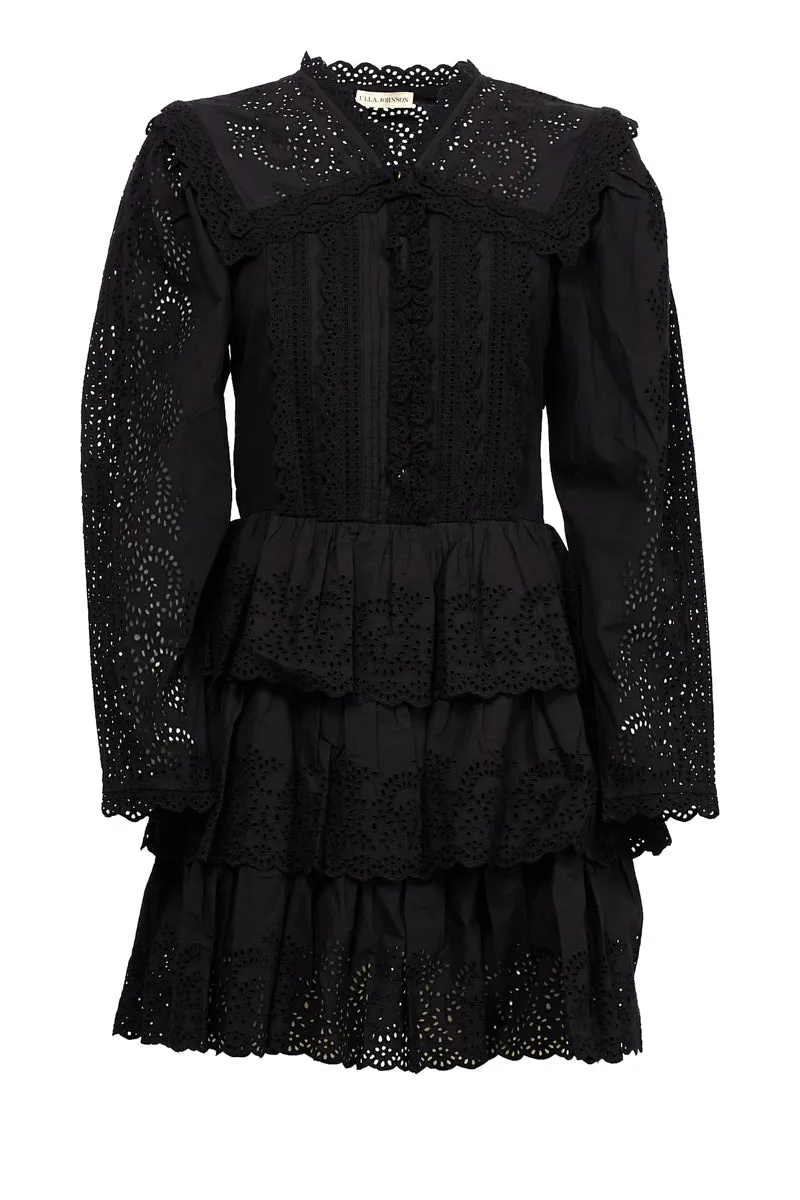 Ulla Johnson Aster Broderie Long Sleeved Mini Dress