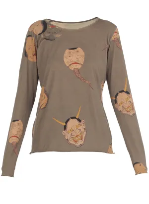 Uma Wang All-Over Printed Crewneck T-Shirt