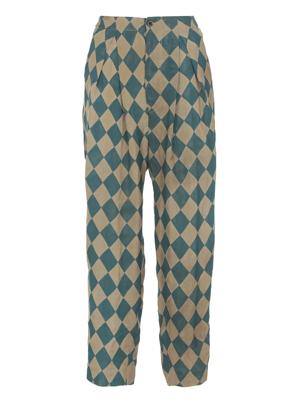 Uma Wang Checked Straight Leg Trousers