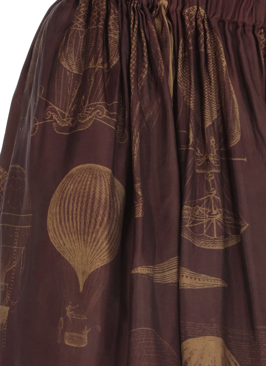 Uma Wang Graphic Printed Midi Skirt