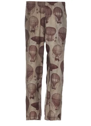 Uma Wang Palmer Balloon Printed Wide-Leg Trousers