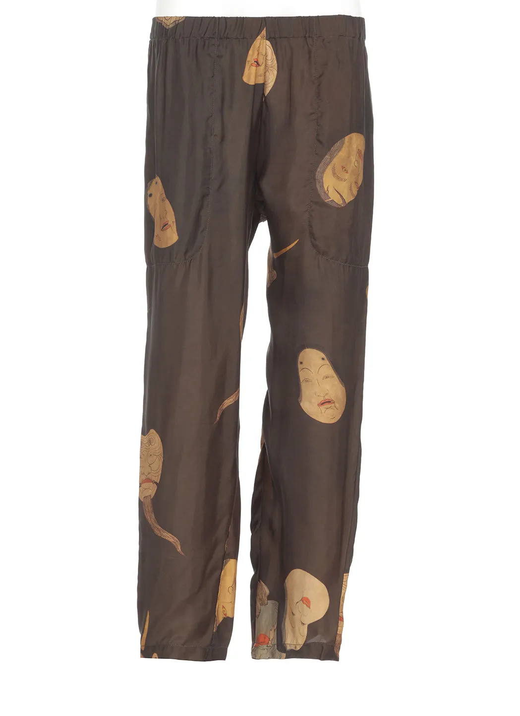 Uma Wang Palmer Graphic Printed Wide-Leg Trousers