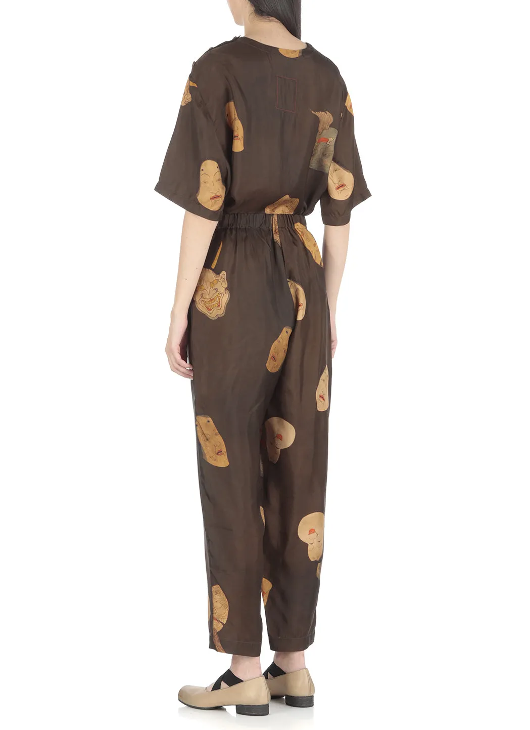 Uma Wang Palmer Graphic Printed Wide-Leg Trousers