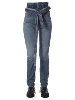 Unravel Project Belted High Waist Jeans