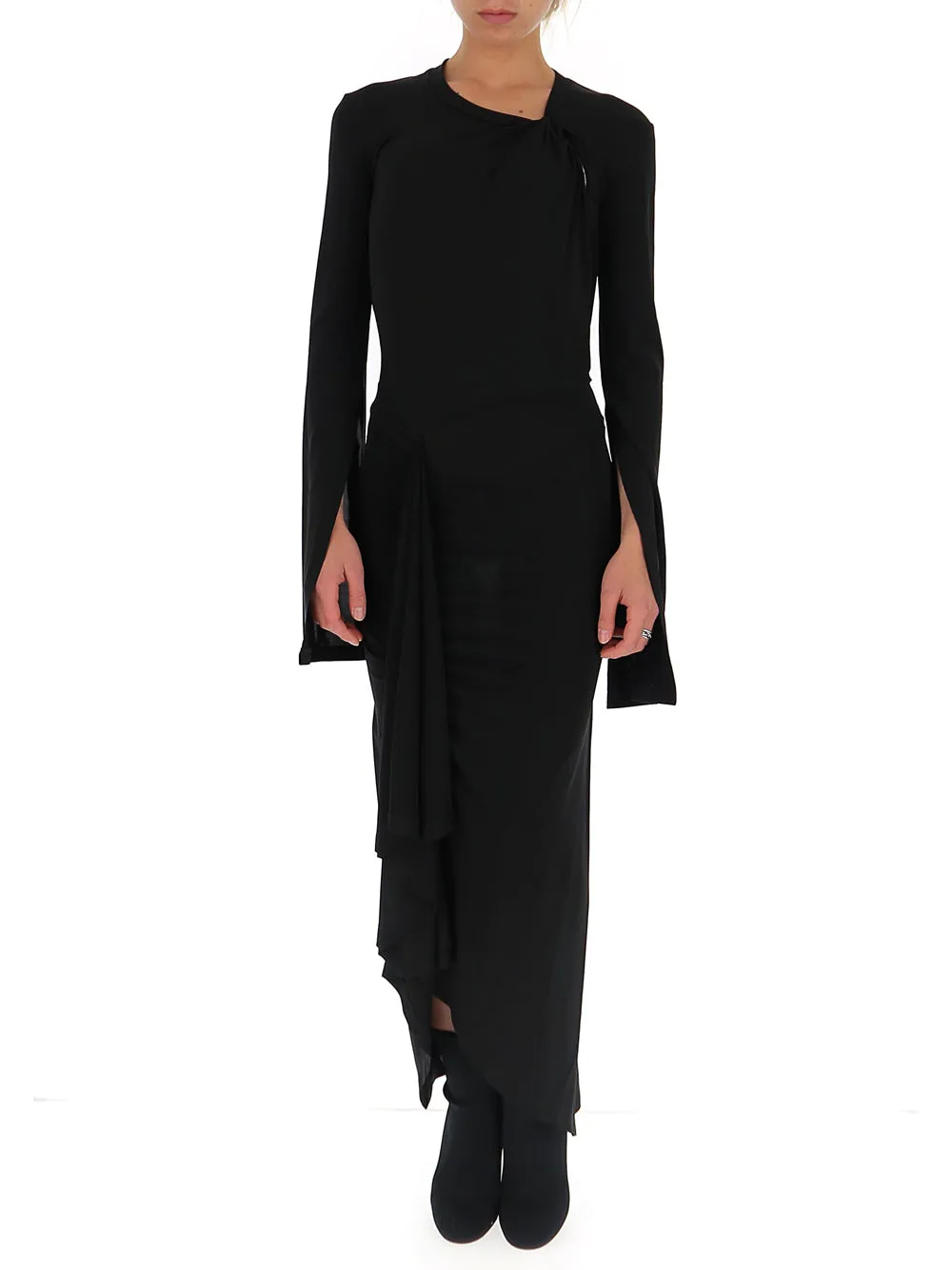 Unravel Project Draped Maxi Dress