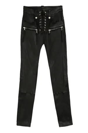 Unravel Project Lace-Up Zipped Trousers