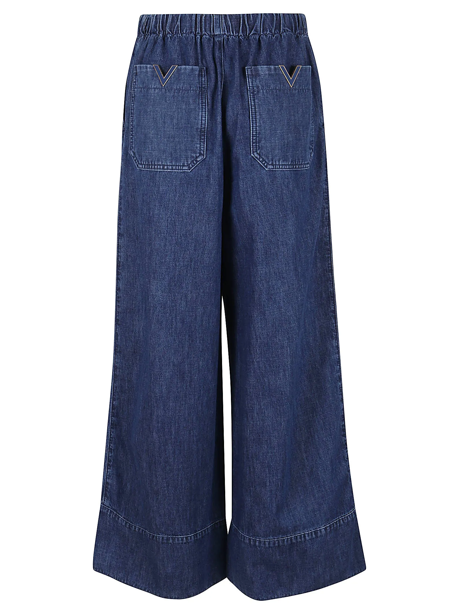 Valentino Drawstring Wide Leg Jeans