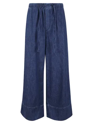 Valentino Drawstring Wide Leg Jeans