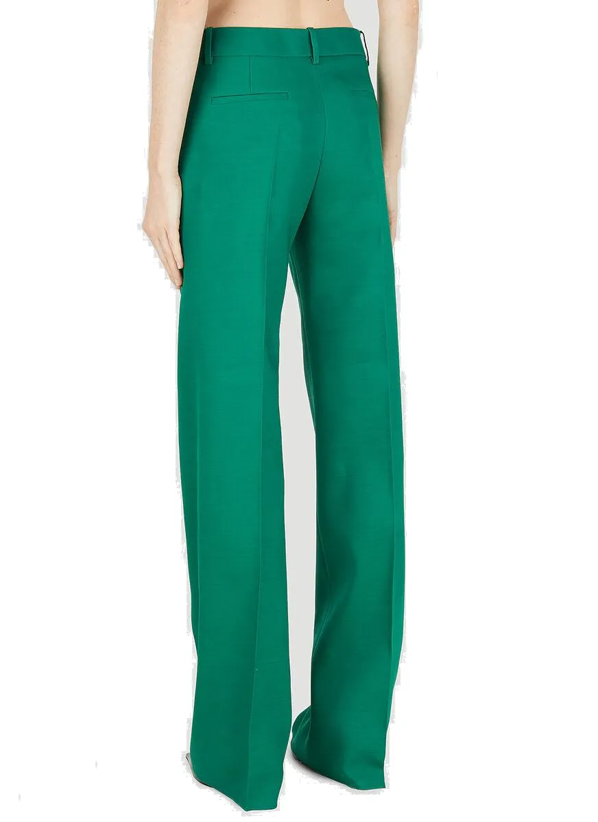 Valentino High Waist Straight Leg Trousers