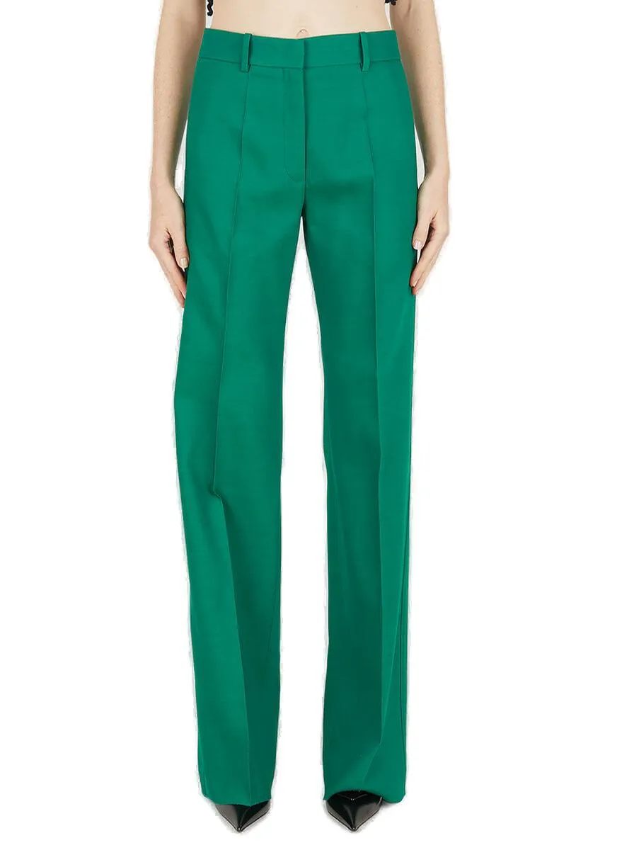 Valentino High Waist Straight Leg Trousers