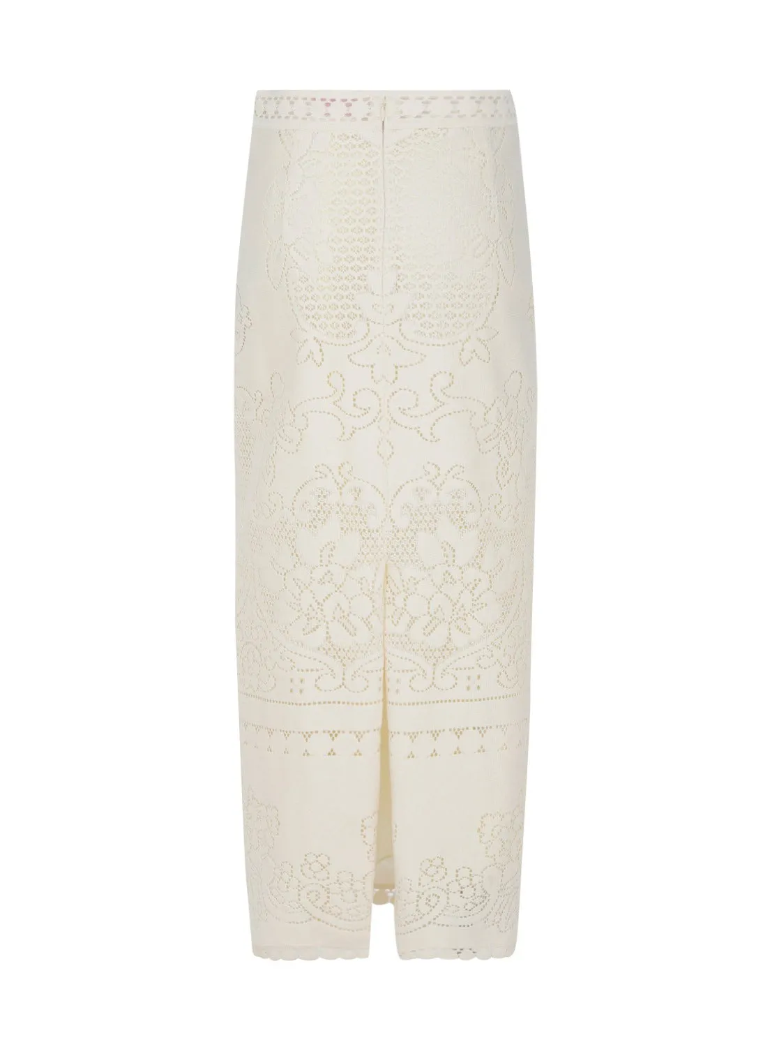 Valentino Lace Cut-Out Maxi Skirt