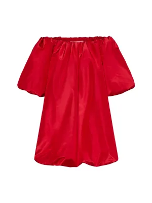Valentino Off-Shoulder Flared Mini Dress