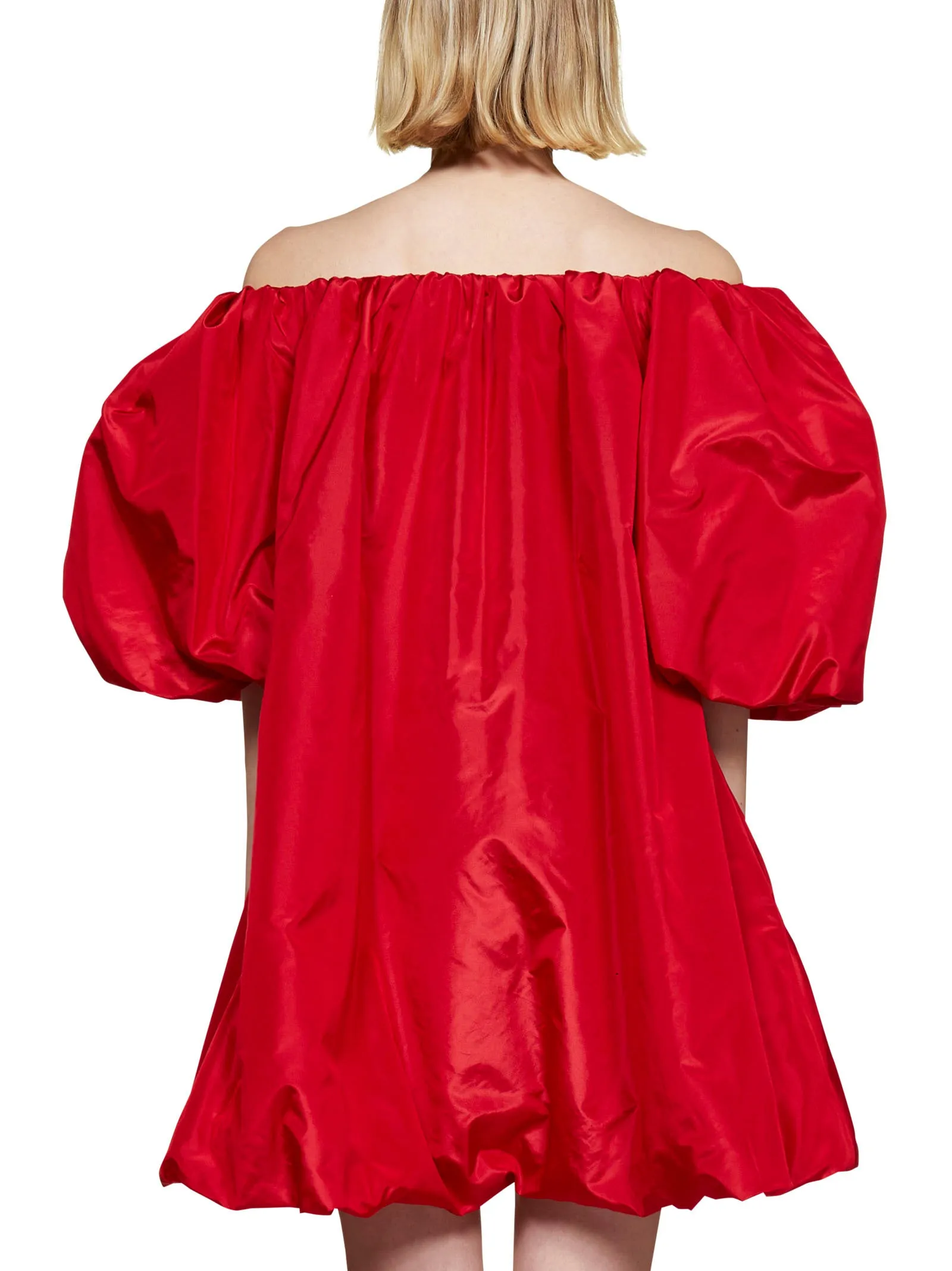 Valentino Off-Shoulder Flared Mini Dress