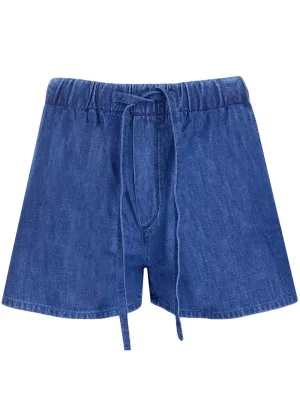 Valentino VLogo Drawstring Denim Shorts