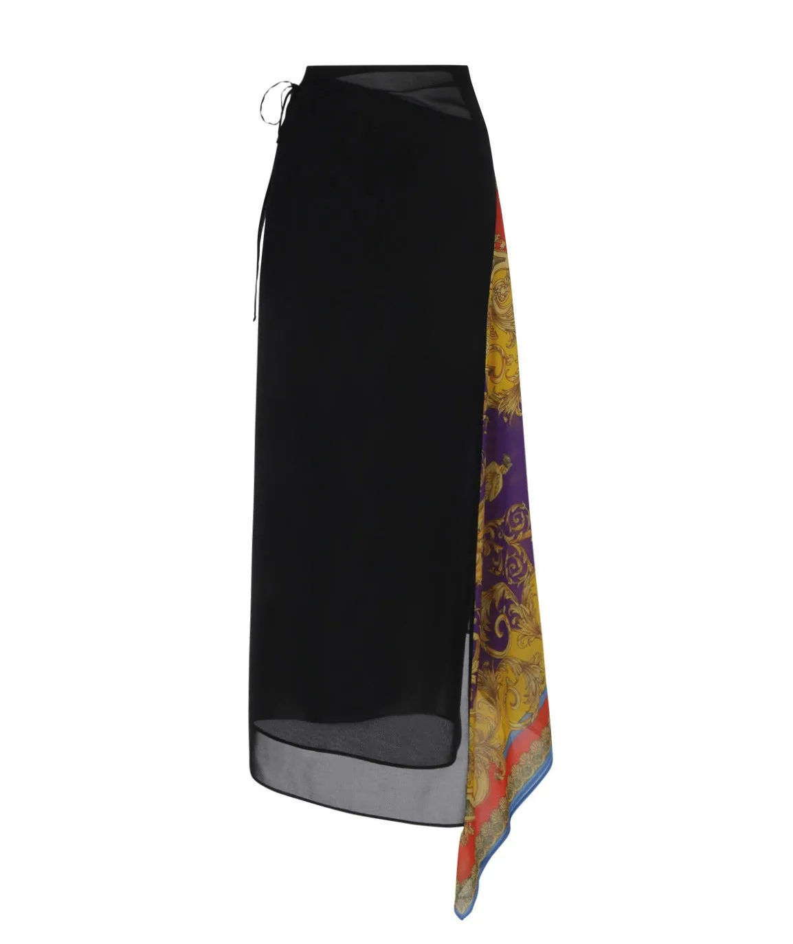 Versace Foulard Detailed Georgette Skirt
