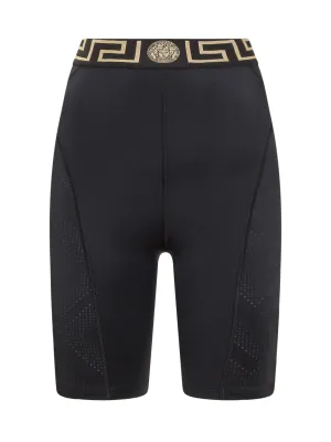 Versace Greca Border Knee-Length Cycling Shorts