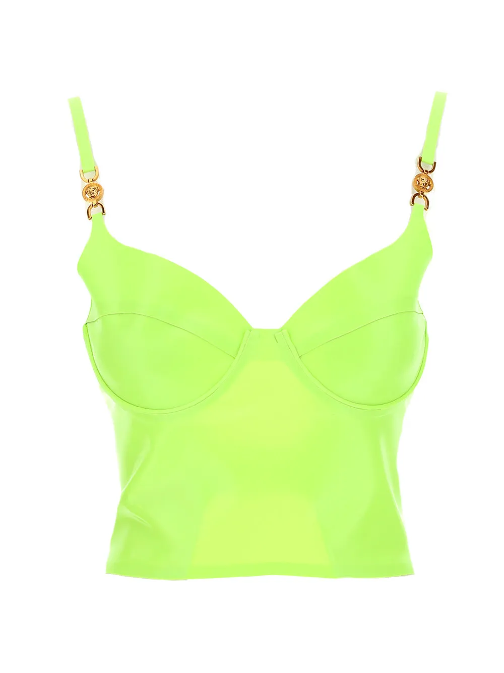 Versace High Shine Cropped Top