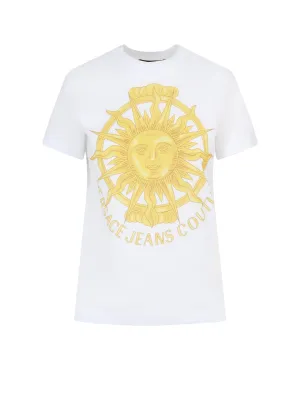 Versace Jeans Couture Logo Printed Crewneck T-Shirt