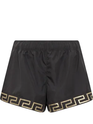 Versace Logo Detailed Swim Shorts