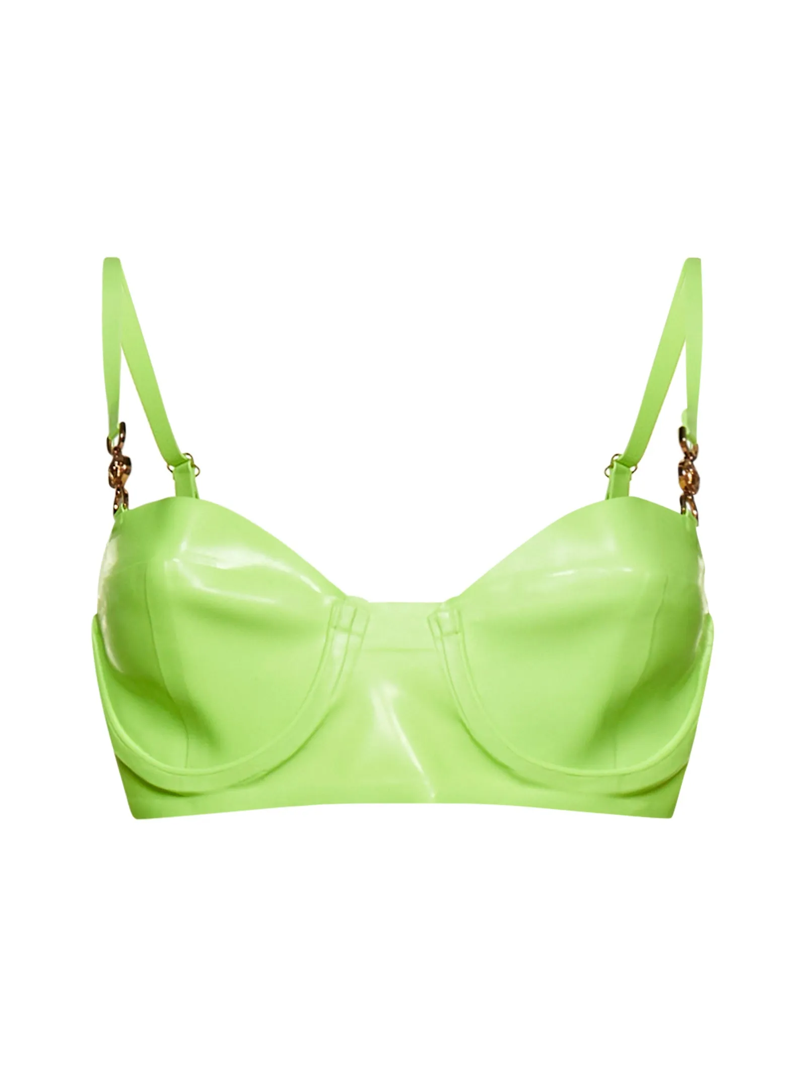 Versace Strap Detailed Bustier Top