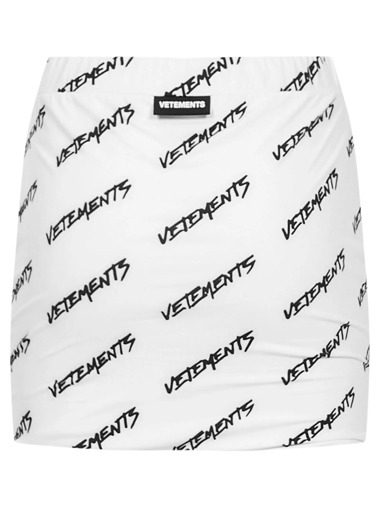 Vetements All-Over Logo Printed High-Waisted Skirt