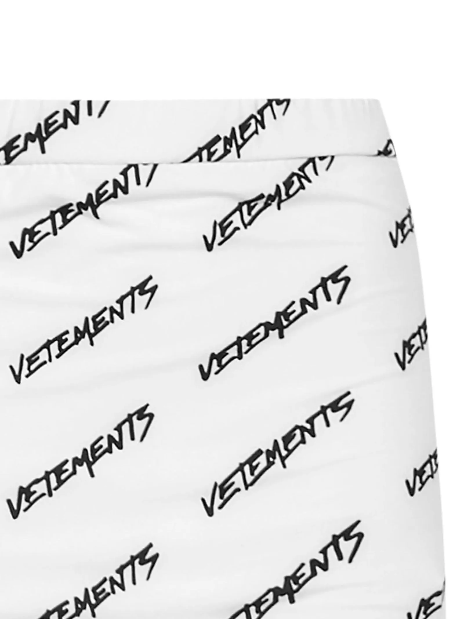 Vetements All-Over Logo Printed High-Waisted Skirt