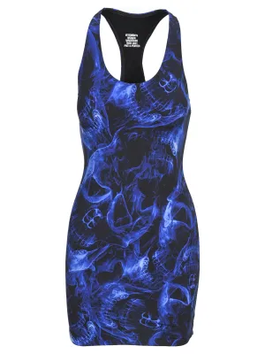 Vetements Skull Print Scoop Neck Dress