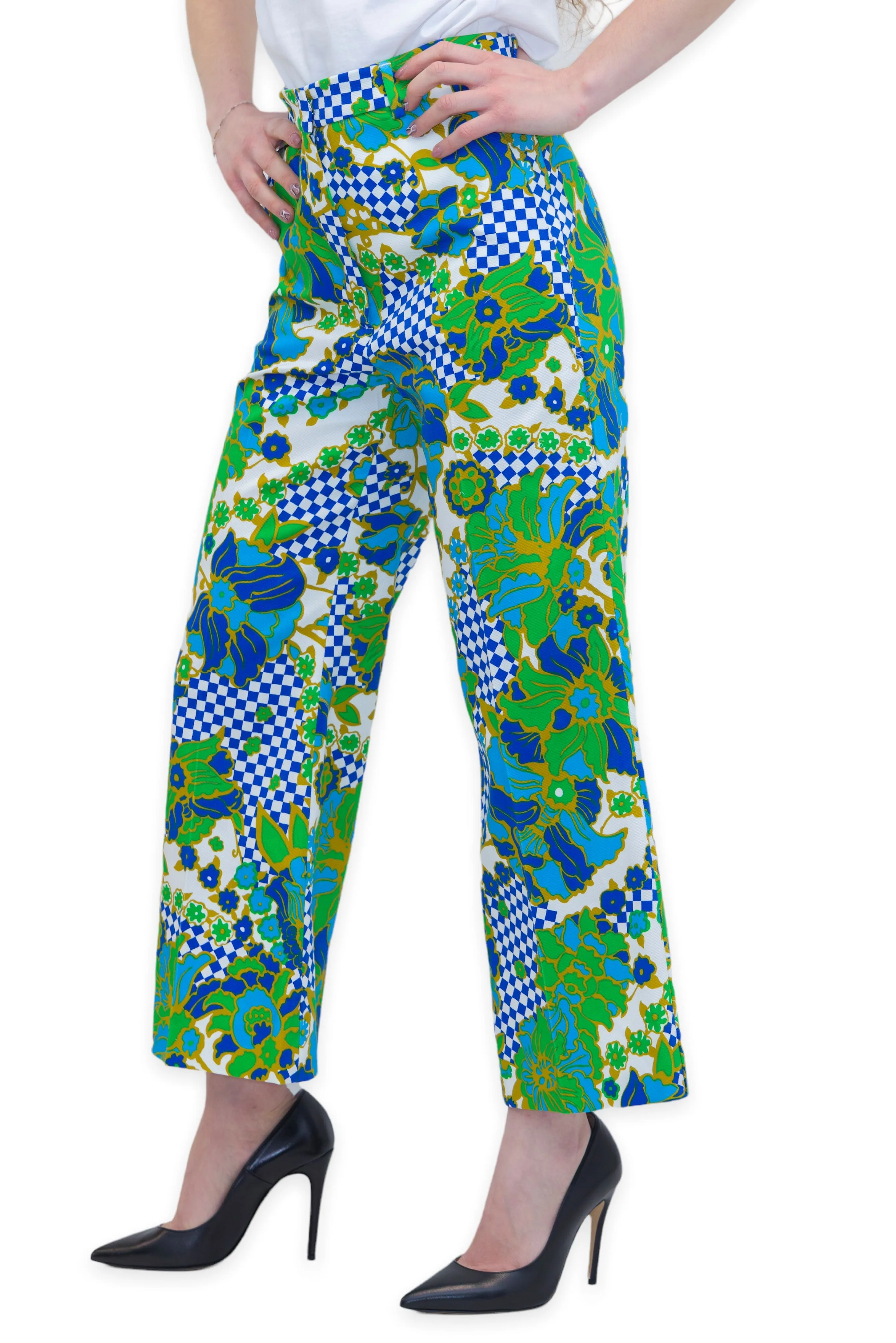 Weekend Max Mara Allover Printed Cropped Trousers