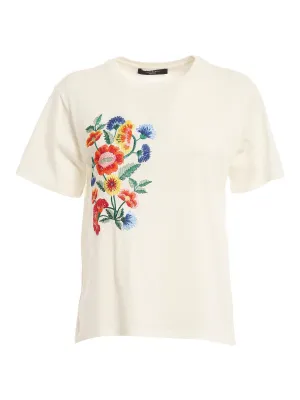Weekend Max Mara Floral Embroidered Crewneck T-Shirt