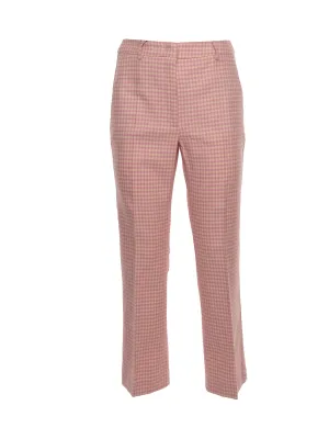 Weekend Max Mara Gingham-Patterned Trousers
