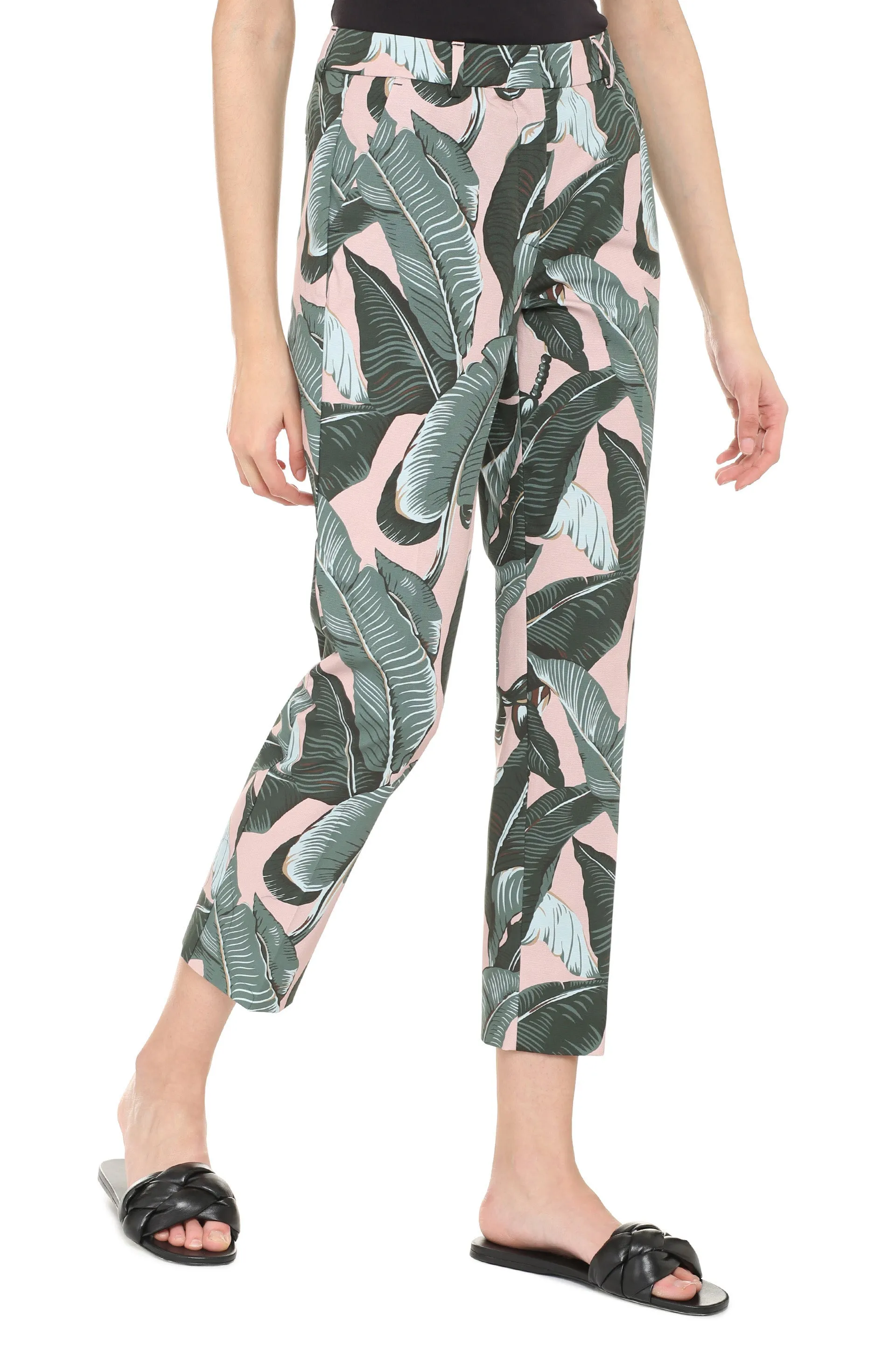 Weekend Max Mara Okra Printed Trousers
