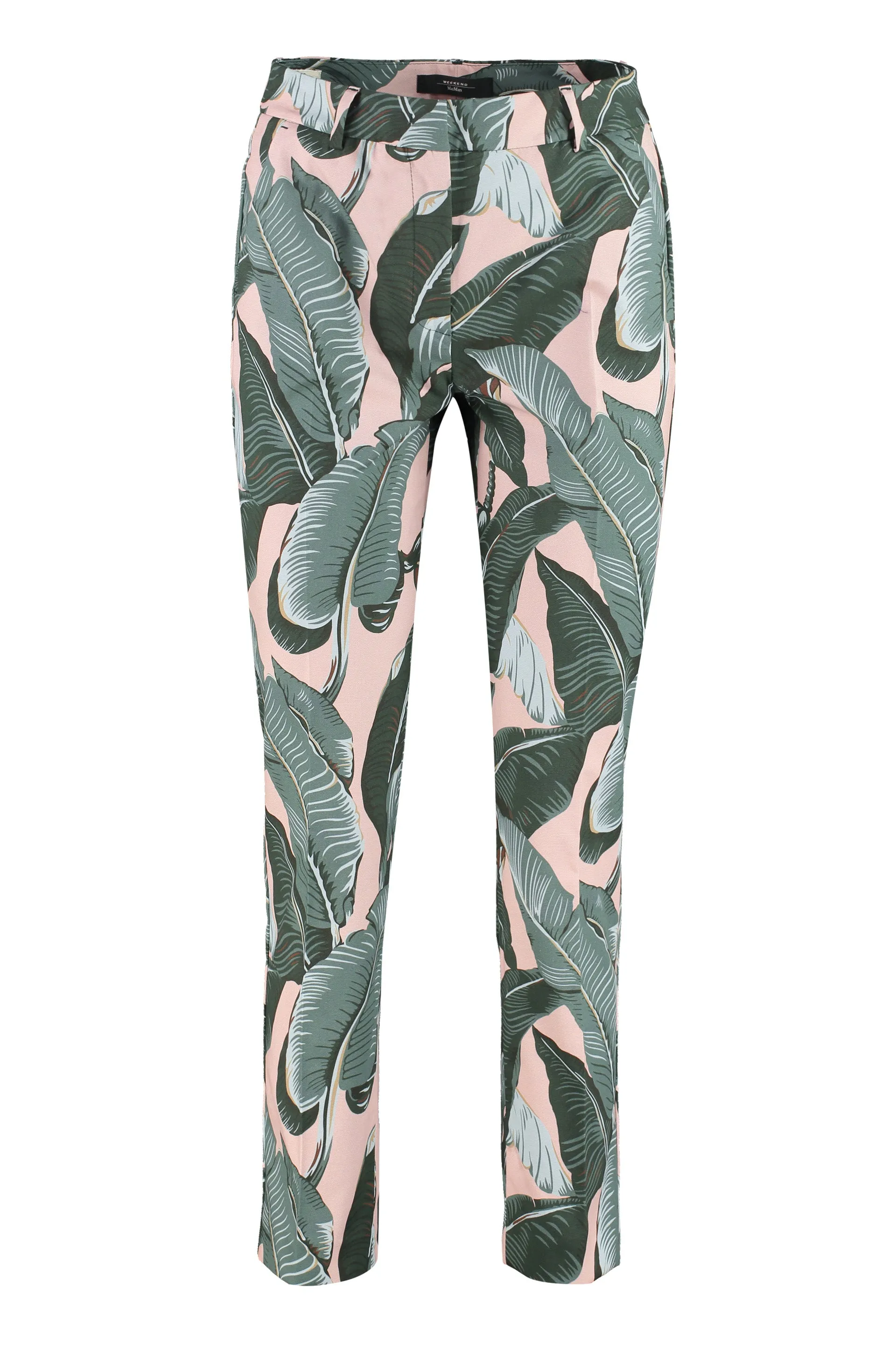 Weekend Max Mara Okra Printed Trousers