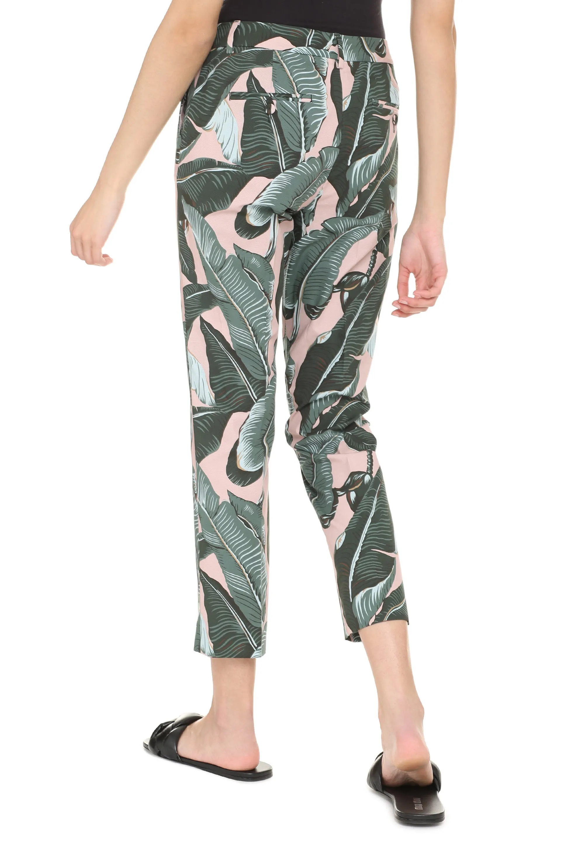 Weekend Max Mara Okra Printed Trousers