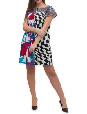 Weekend Max Mara Panelled Boat Neck Mini Dress