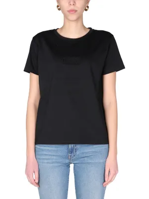 Woolrich Logo Debossed Crewneck T-Shirt