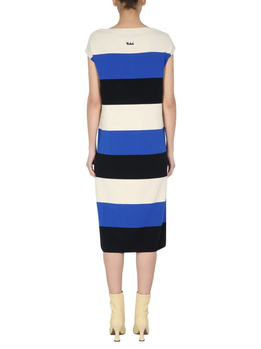 Woolrich Striped Midi Dress