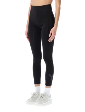 Y-3 Logo Printed Stretched Leggings