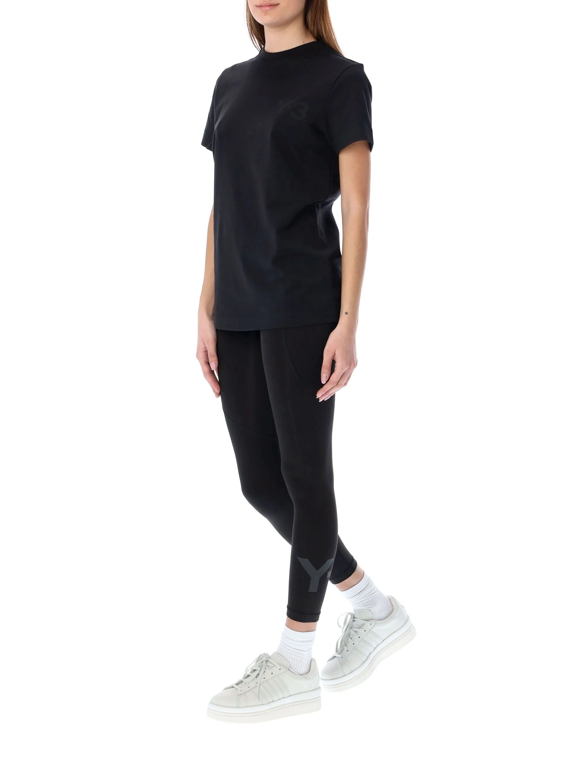 Y-3 Logo Printed Stretched Leggings