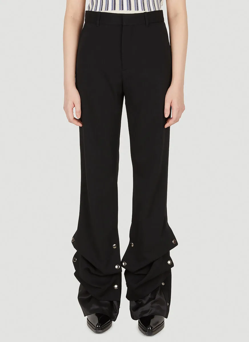 Y/Project Button Detailed Flared Trousers