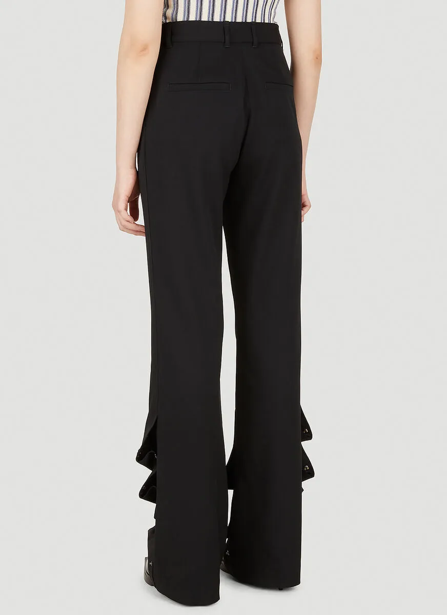 Y/Project Button Detailed Flared Trousers