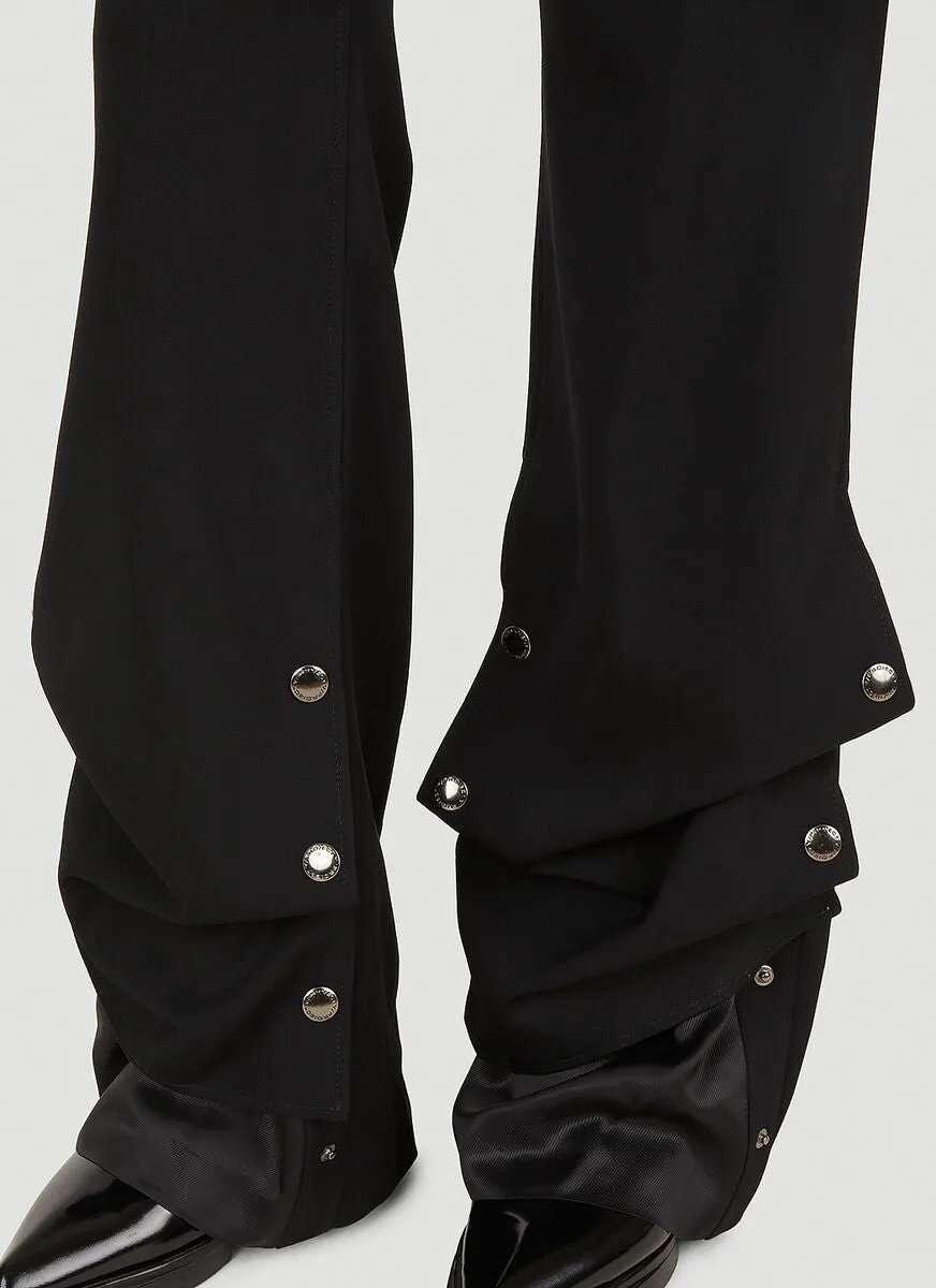 Y/Project Button Detailed Flared Trousers