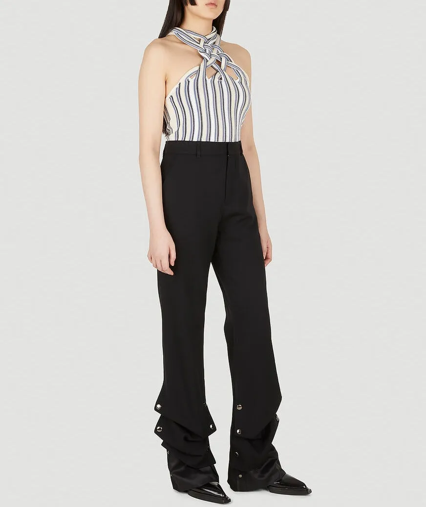 Y/Project Button Detailed Flared Trousers