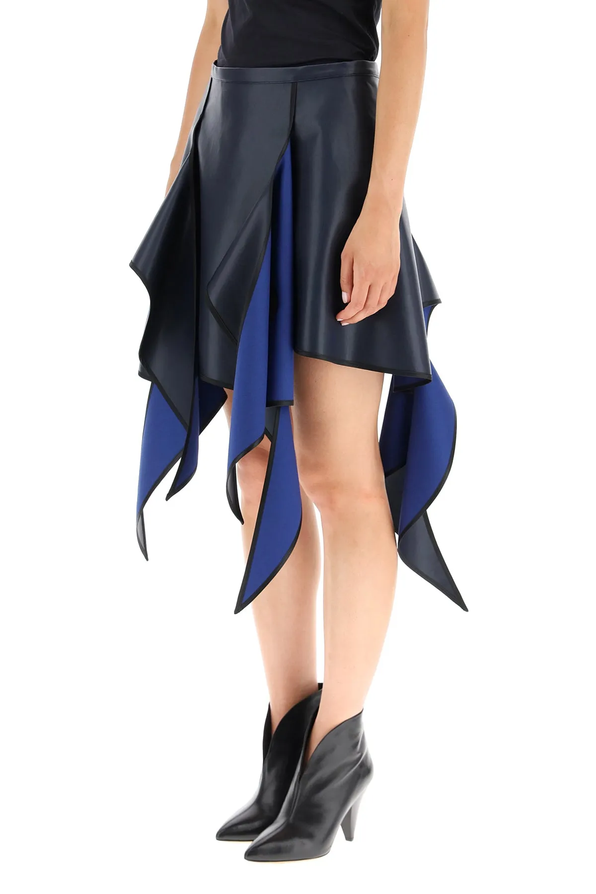 Y/Project Flame Asymmetric High Waist Mini Skirt